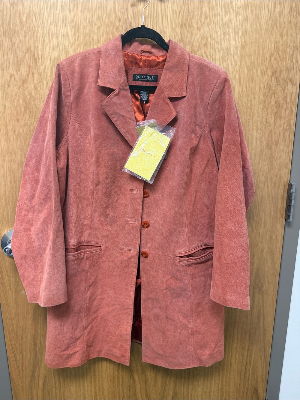 Dialogue Coral Pink Corduroy Blazer Jacket